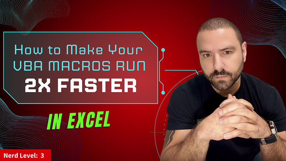 Christian Torres pondering how to make Excel Macro Faster