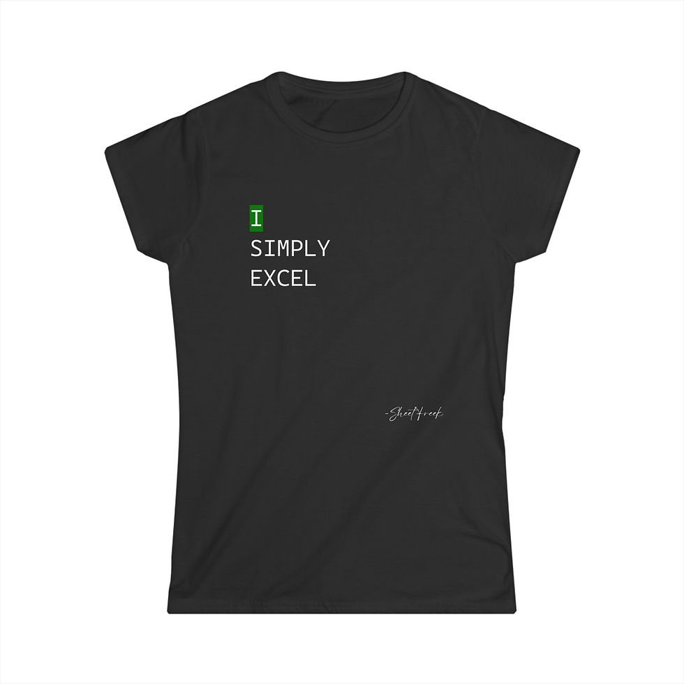 I Simply Excel - Funny Excel - Women's Softstyle Tee