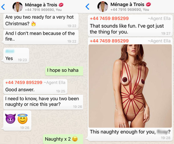 conversation ménage à trois par Agent Provocateur