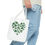 Thumbnail: St. Patrick's Day Heart Shaped Shamrock Tote Bag