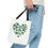 Thumbnail: St. Patrick's Day Heart Shaped Shamrock Tote Bag