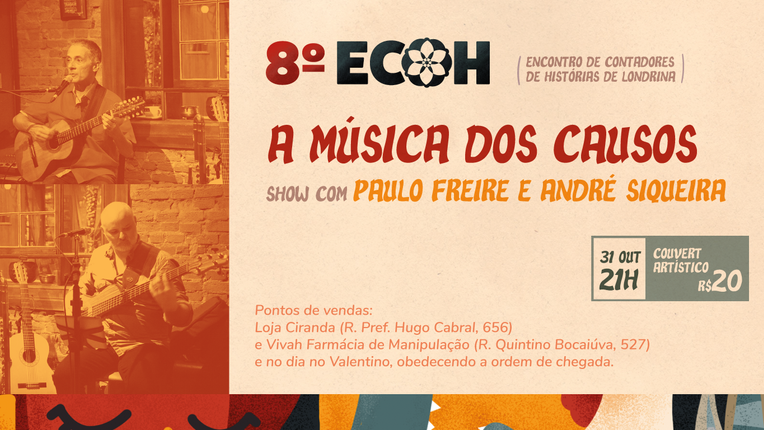 8° ECOH promove show de Paulo Freire e André Siqueira