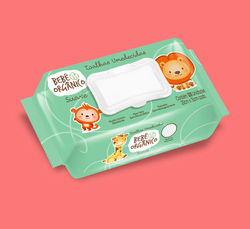 Embalagem Toalhas Umedecidas Bebê Organico