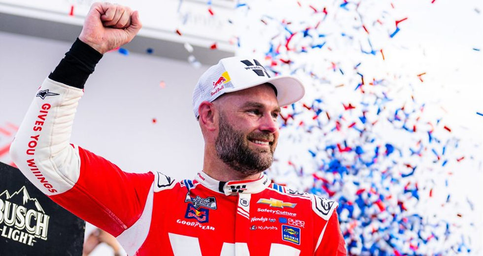 Kiwi Shane van Gisbergen has won his fourth race of the NASCAR season PHOTO: NASCAR