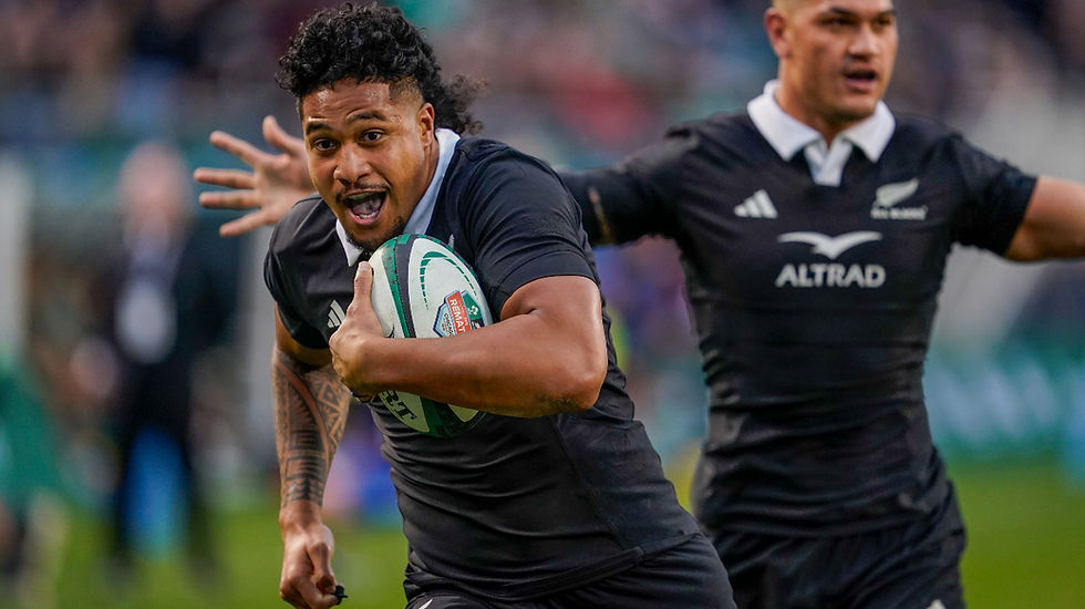 Leicester Fainga’anuku will start at centre for the All Blacks against Scotland PHOTO: ERIC FRANCIS/ACTION PRESS
