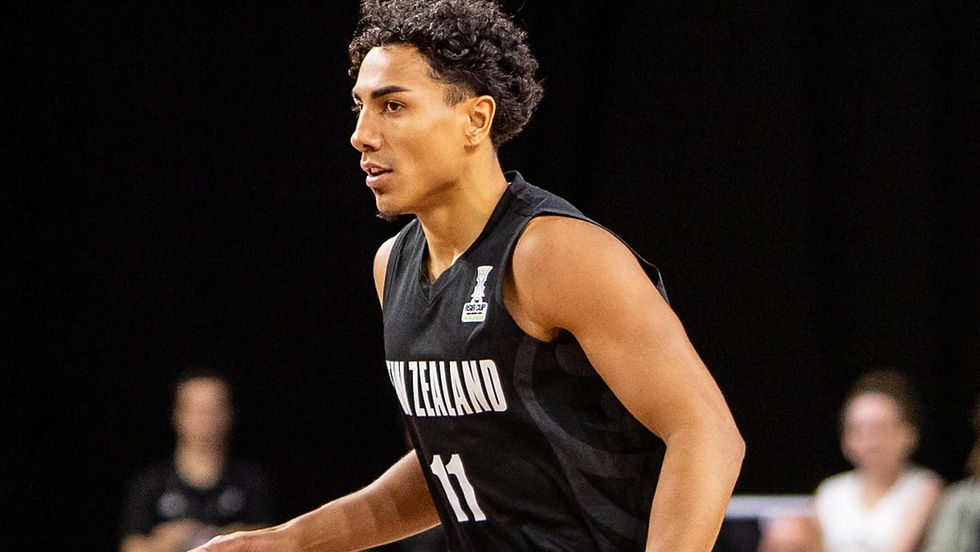 Flynn Cameron had a strong game for the Tall Blacks in their win over Brazil PHOTO: BBNZ/FIBA