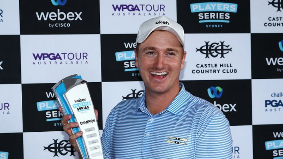 Nick Voke led for most of the tournament in Sydney but had to hold late to take the title PHOTO: PGA OF AUSTRALIA