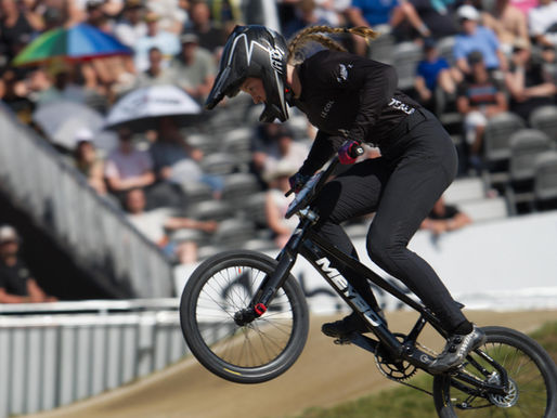 Slip in the rain for UCI BMX World Cup Racers