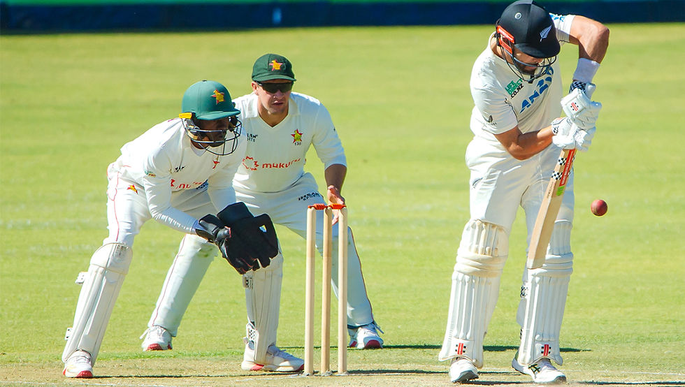 Daryl Mitchell on his way to scoring 88 against Zimbabwe in the first test PHOTO: ZIMBABWE CRICKET