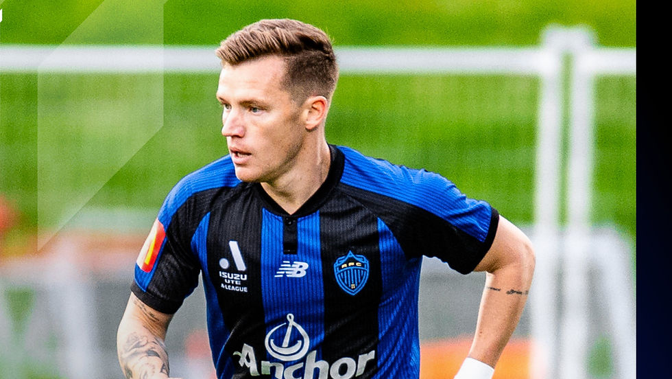 Scott Galloway had limited appearances for Auckland FC and is leaving the club PHOTO: AUCKLAND FC