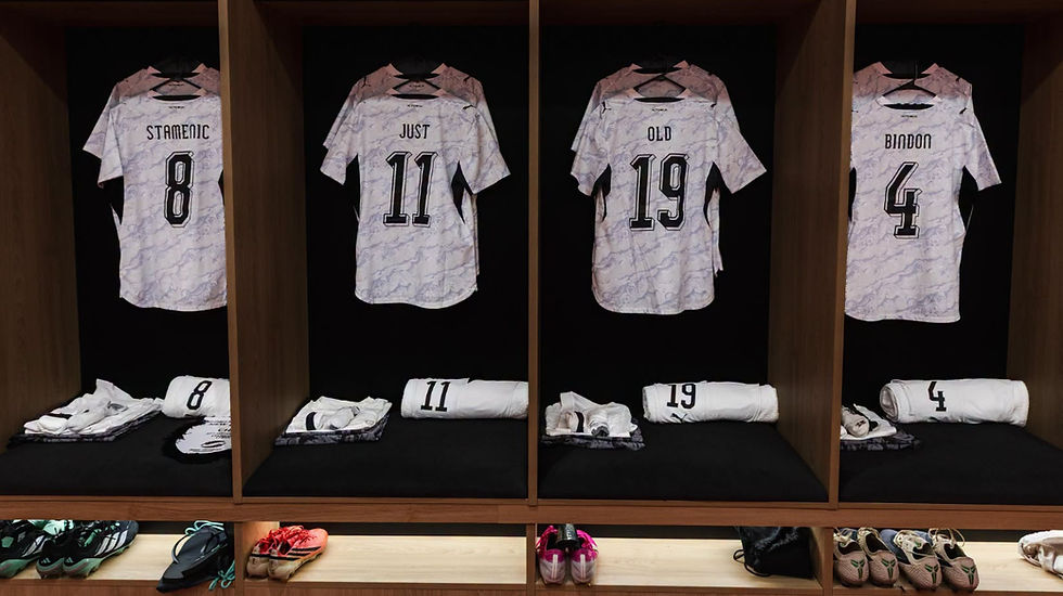 The All Whites locker room ahead of their away win over China PHOTO: NZ FOOTBALL