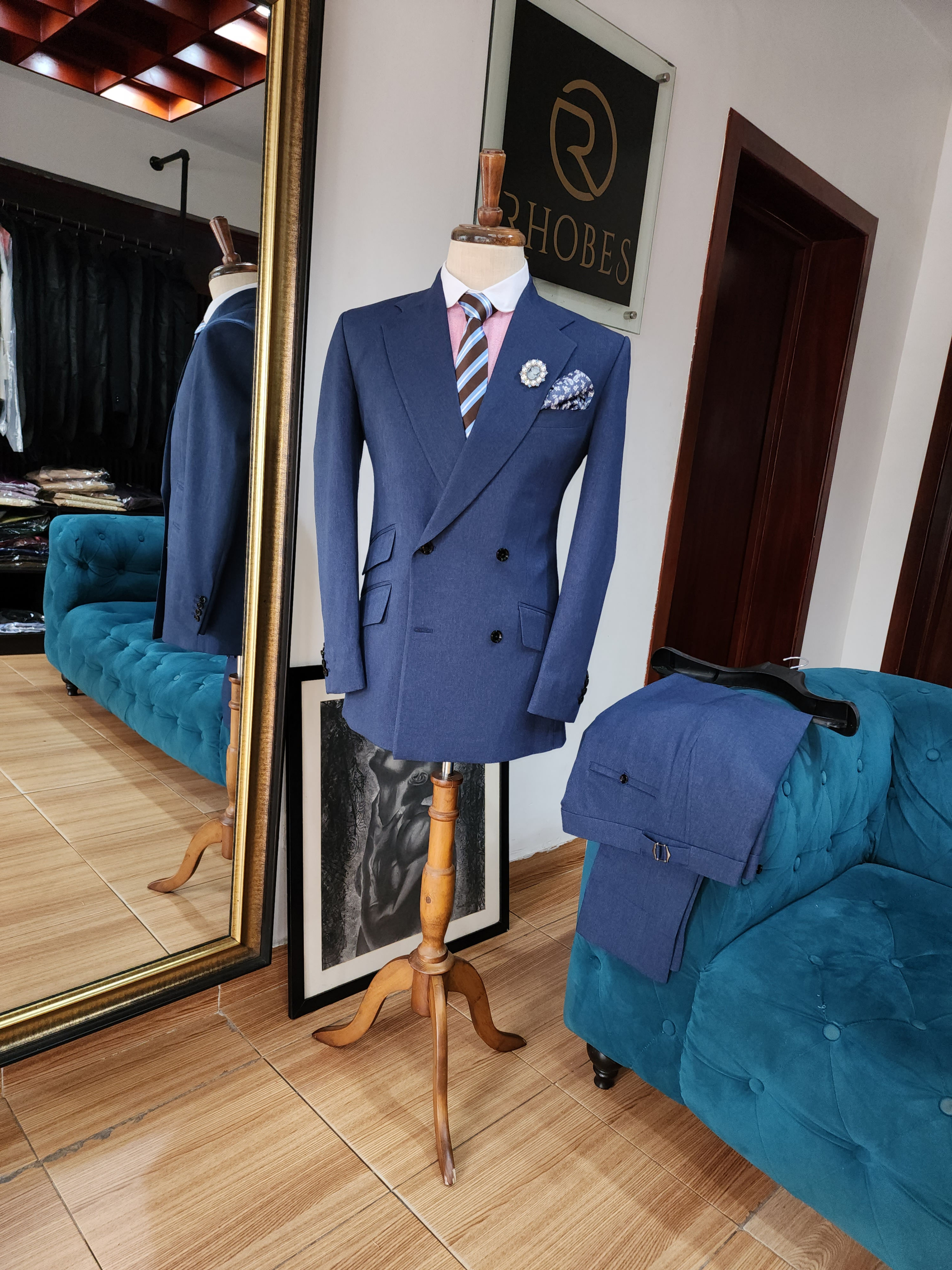 Ultramarine Blue Double Breasted Suit