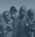 the co-founder with a group of four children in Africa