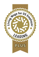 Living Wage for US Employers Leading Plus gold seal