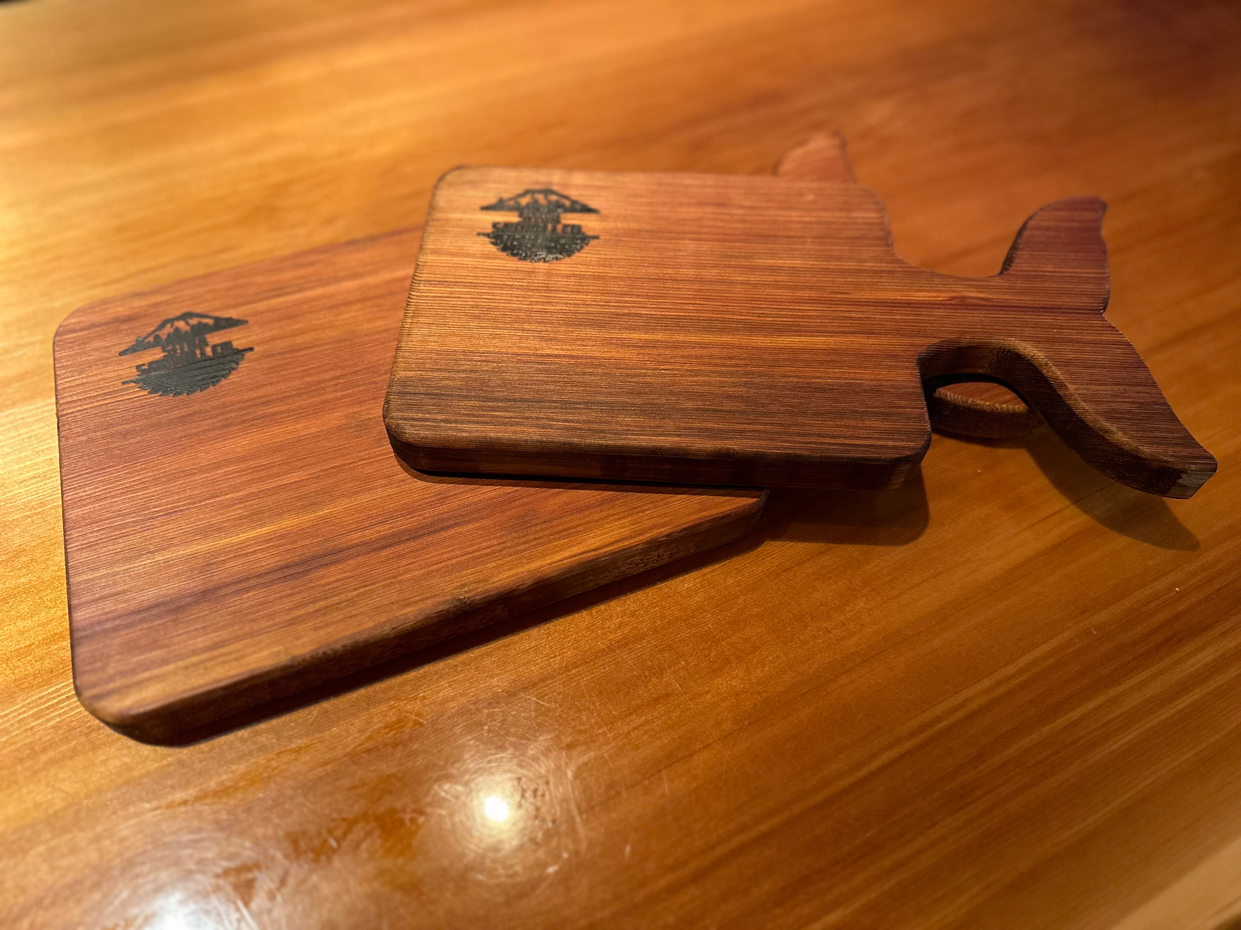 SITKA RED CEDAR WHALE TAIL CHEESE BOARD