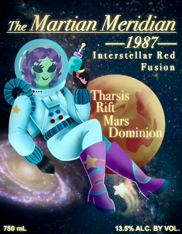 Wine Label - The Martian Meridian