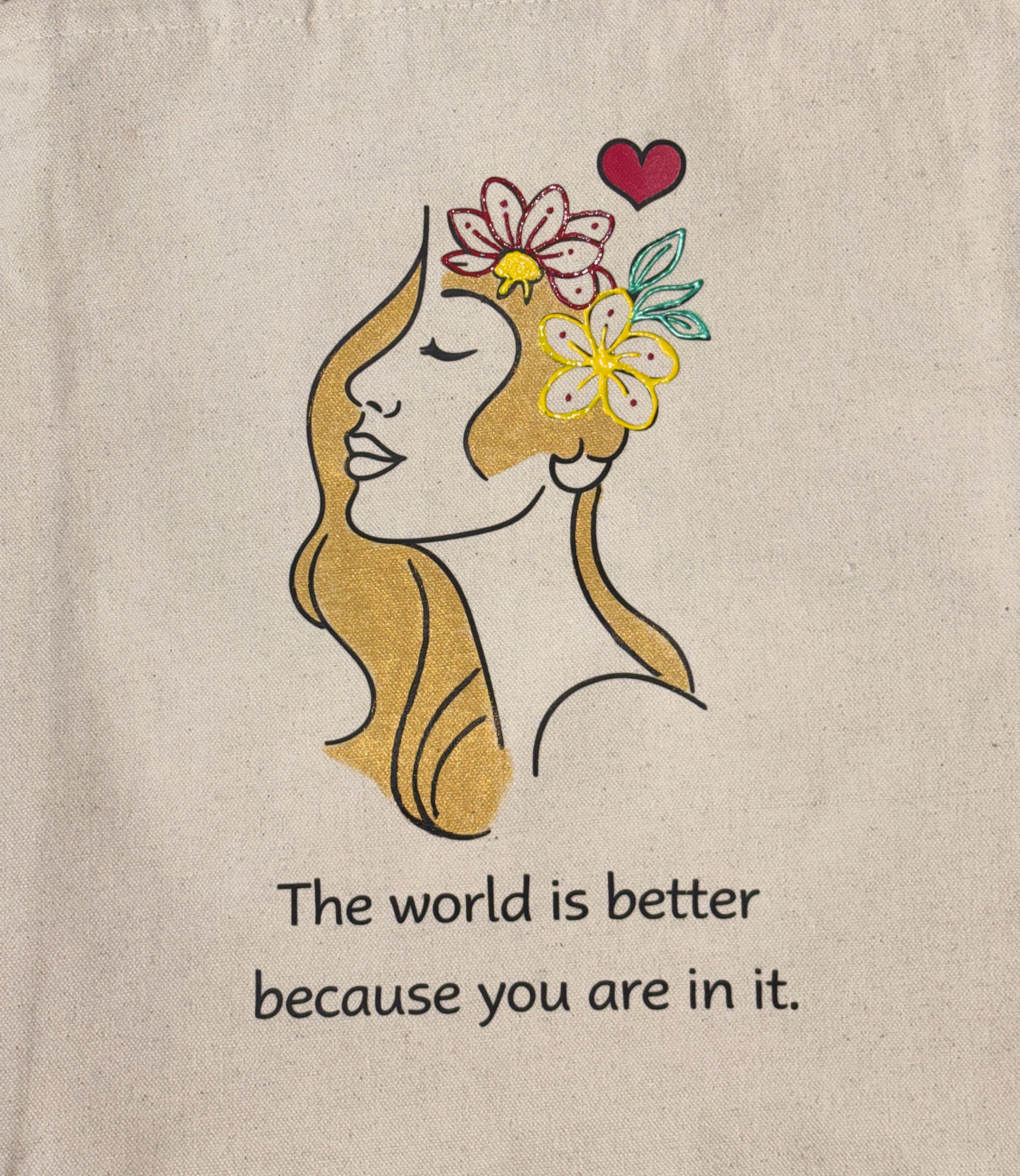 Because Of You- Tote Bag