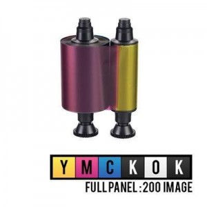 Evolis Pebble R3314 6 Panel Renkli Ribon – YMCKOK – 200 Baskı