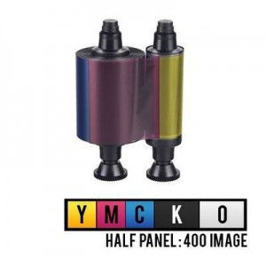 Evolis Pebble R3013 1/2 Yarım Panel Renkli Ribon – YMCKO – 400 Baskı