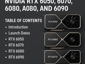 Ultimate Guide to NVIDIA RTX 6050, 6060, 6070, 6080, and 6090 (Launch Dates, Specs, and More!)