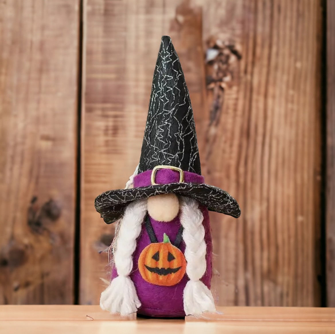 Pumpkin Hex Witch Gnome