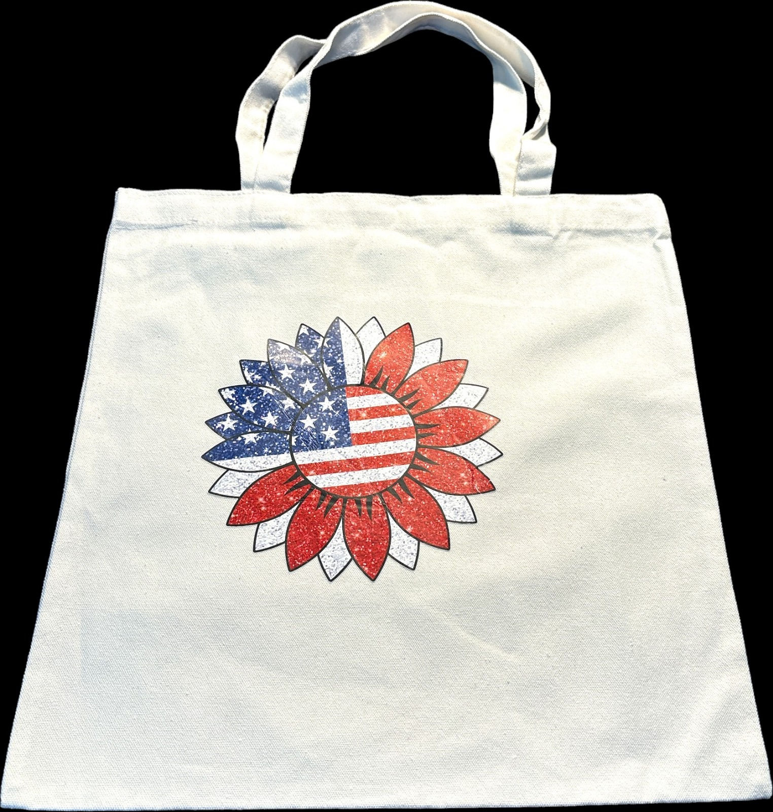 Patriotic Parade Tote Bags (WHITE)