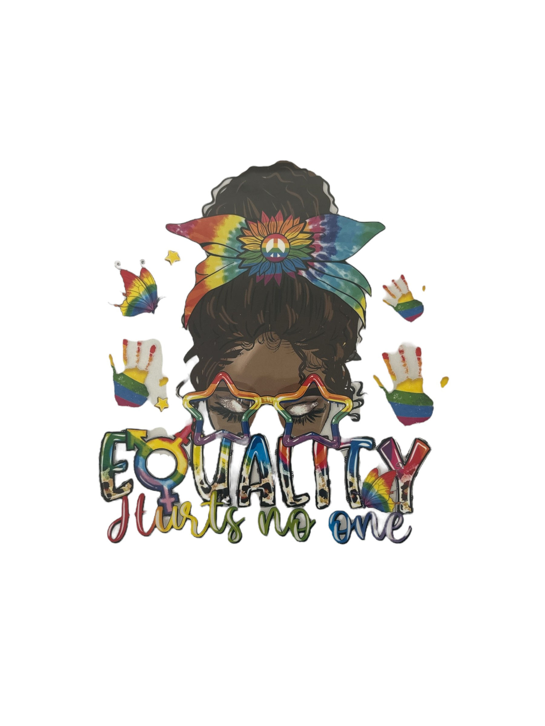 Equality hurts no one with POC person (Tshirt or tote bag)