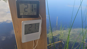 Badtemperatur idag.