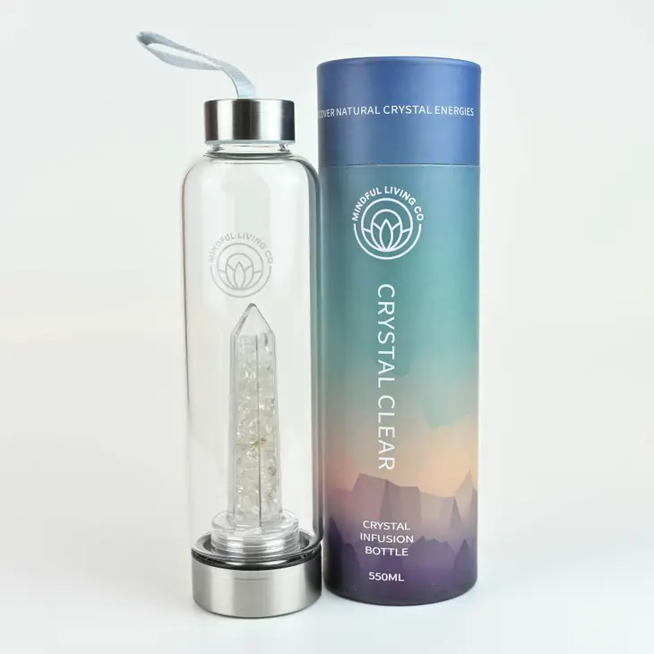 Crystal Clear Water Bottle - Clear Quartz