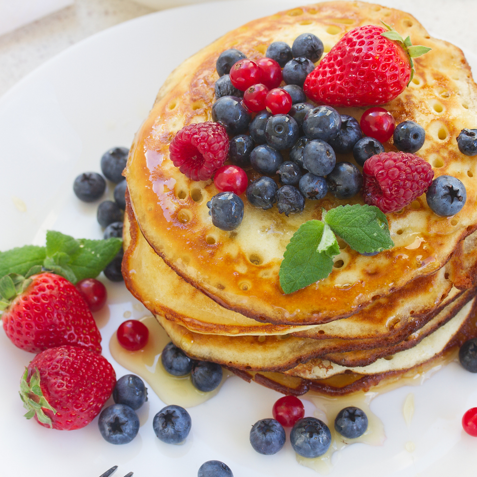 fluffy vegan pancakes