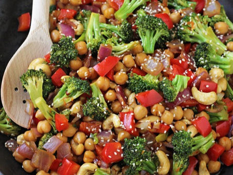 Vegan Spicy Chickpea Stir-Fry