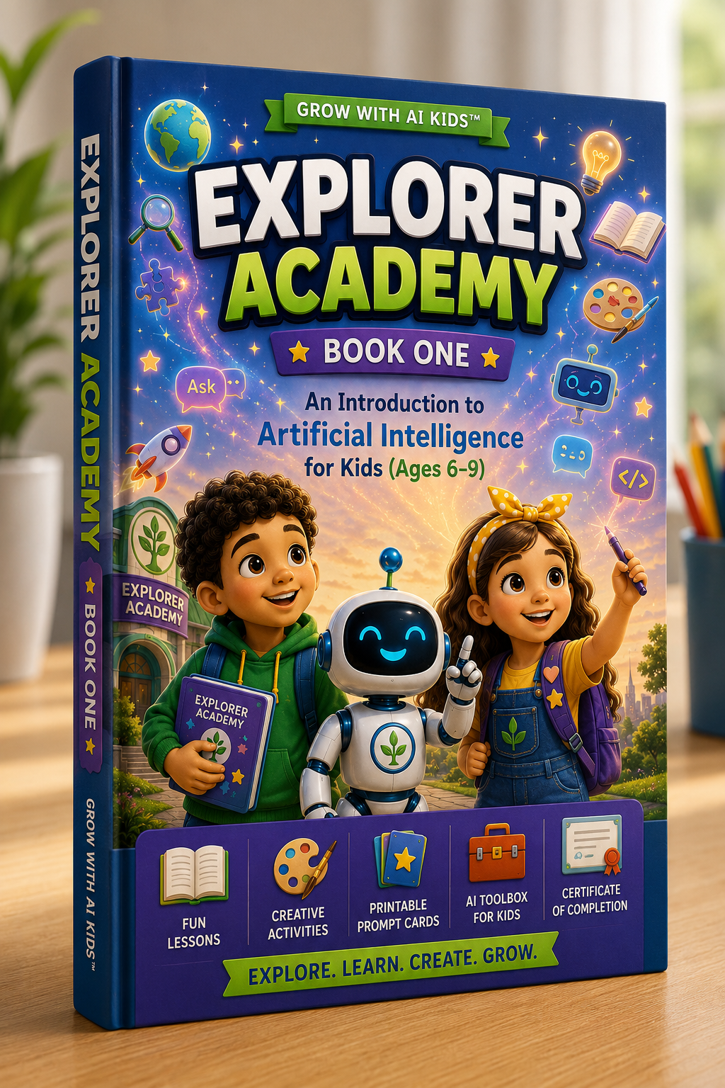 Grow With AI Kids™ Explorer Academy™ Book One – Individual License