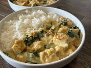 15-Minute Creamy Garlic Tofu & Greens (High Protein Vegan Dinner on a Budget)