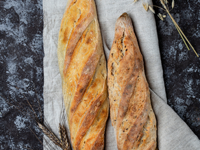 Same-Day Sourdough Baguette Loaves (Vegan & No Overnight Rise)