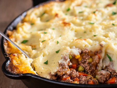 Vegan Shepherd’s Pie with Lentils and TVP