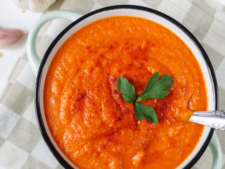Creamy Carrot Ginger Lentil Soup (Vegan, Budget-Friendly & High Protein)