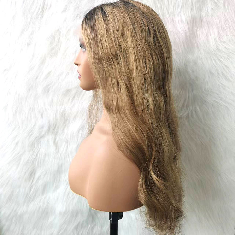Miniaturbild: Libra Wig Lace Top Wave Wig | Highlight Color #14/6 Length 22" | Remy Human Hair
