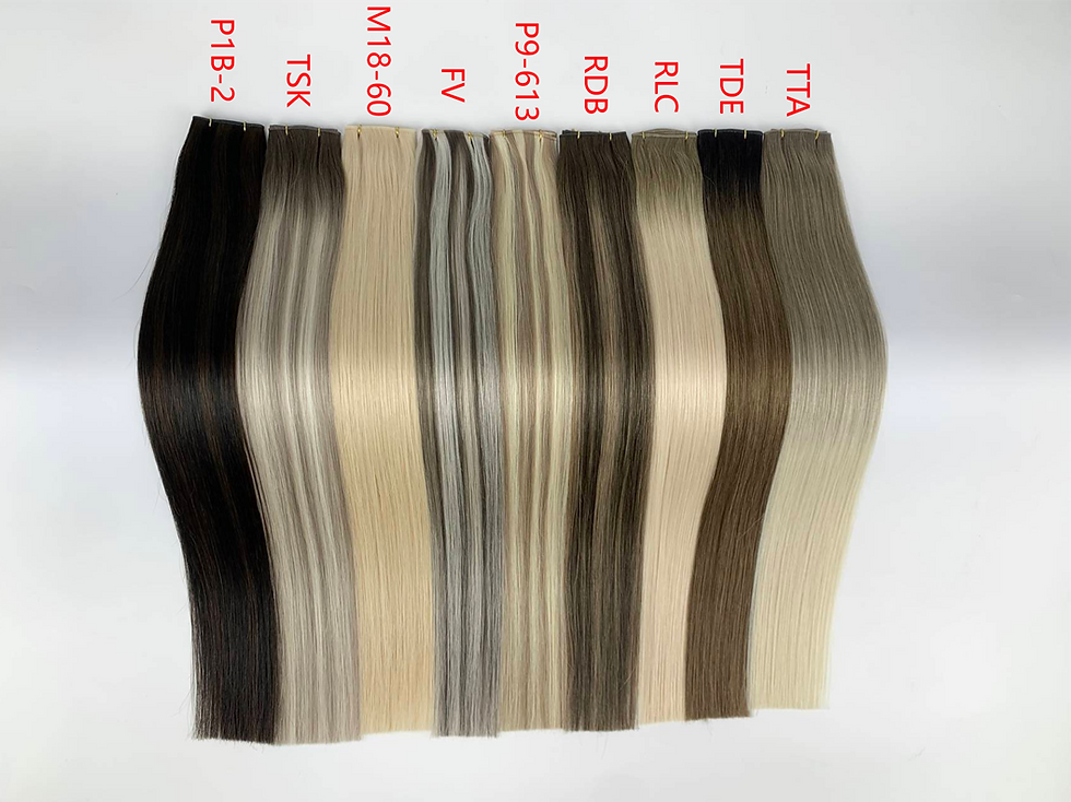 Thumbnail: New Design handtied wefts Invisible Genius Weft Weave Human Hair Extensions