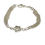 Miniature : Bracelet en argent sterling 925 poli et mat