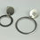 Thumbnail: Pendientes de plata 925 MDG con baño de rodio en oro blanco 18 ktes
