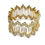 Miniatura: Pulsera de plata 925 con zircón con baño en oro amarillo 2N en 18 ktes