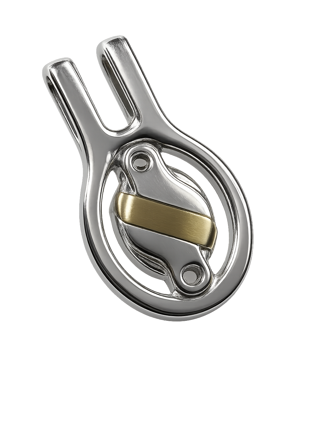 محفظة من الفضة عيار 925 مزينة بورق الذهب عيار 18 قيراطًا