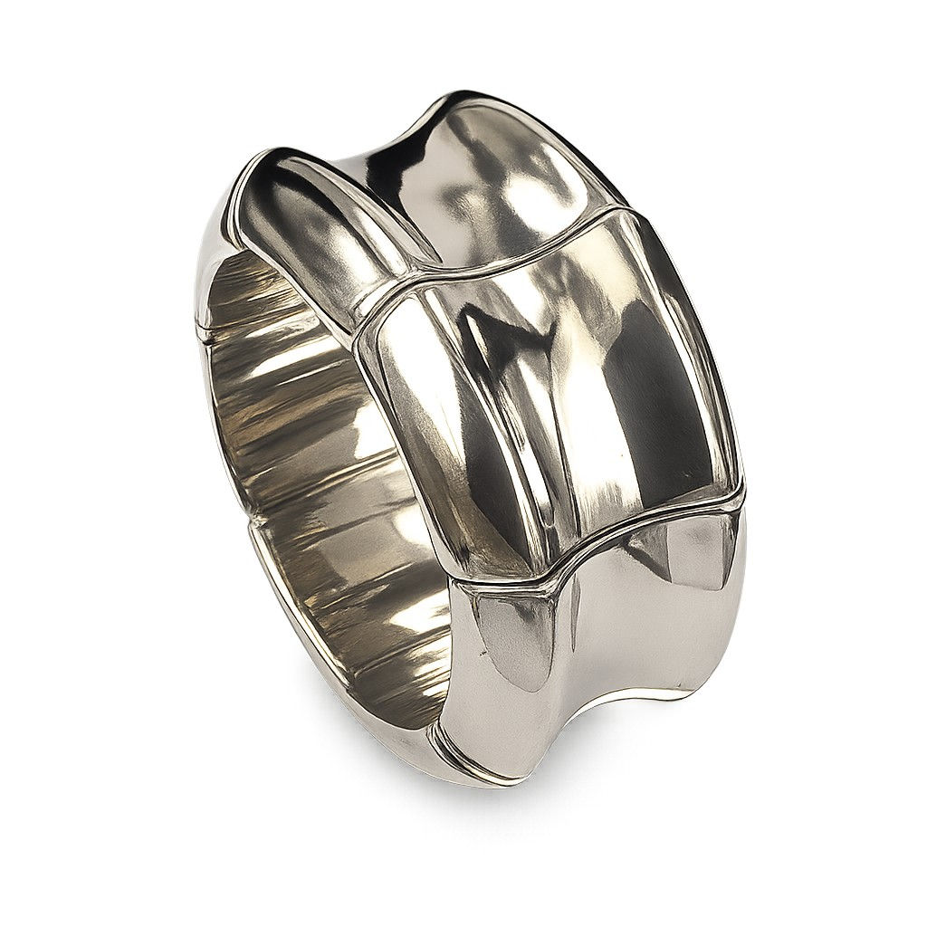 Bracelet en argent sterling 925 plaqué rhodium et or blanc 18 carats