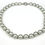 Miniatura: Collar de perla reconstituida de 9mm de 45 cm de largo con cierre de plata 925