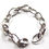Miniatura: Pulsera de plata 925 con baño de rodio en oro blanco 18 ktes