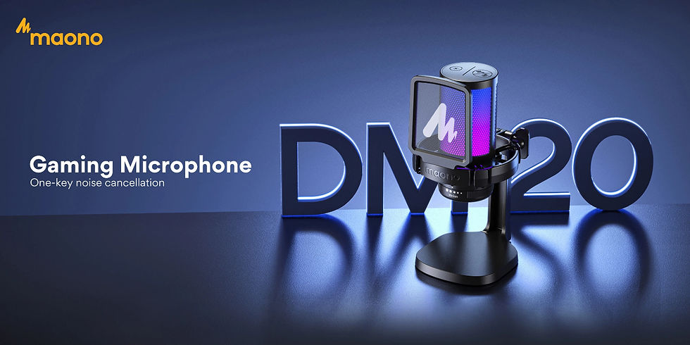 Thumbnail: maono DGM20 Gaming Microphone,USB Microphone Condenser Mic RGB Gaming Mic with N