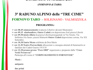 Terzo Raduno delle TRE CIME a Fornovo Taro