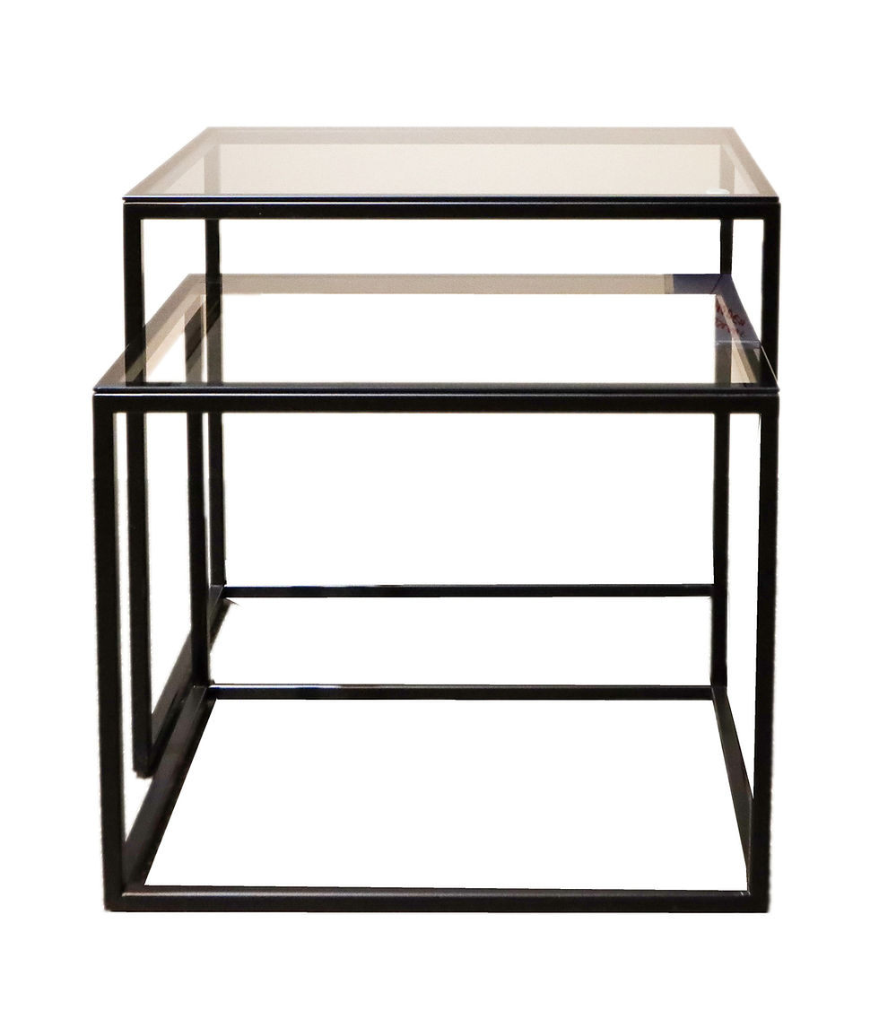 Satztische Glas und Metall von Ethnicraft
