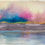 Thumbnail: Watercolor painting of a colorful, vibrant sunset setting over distant hills and calm waters
