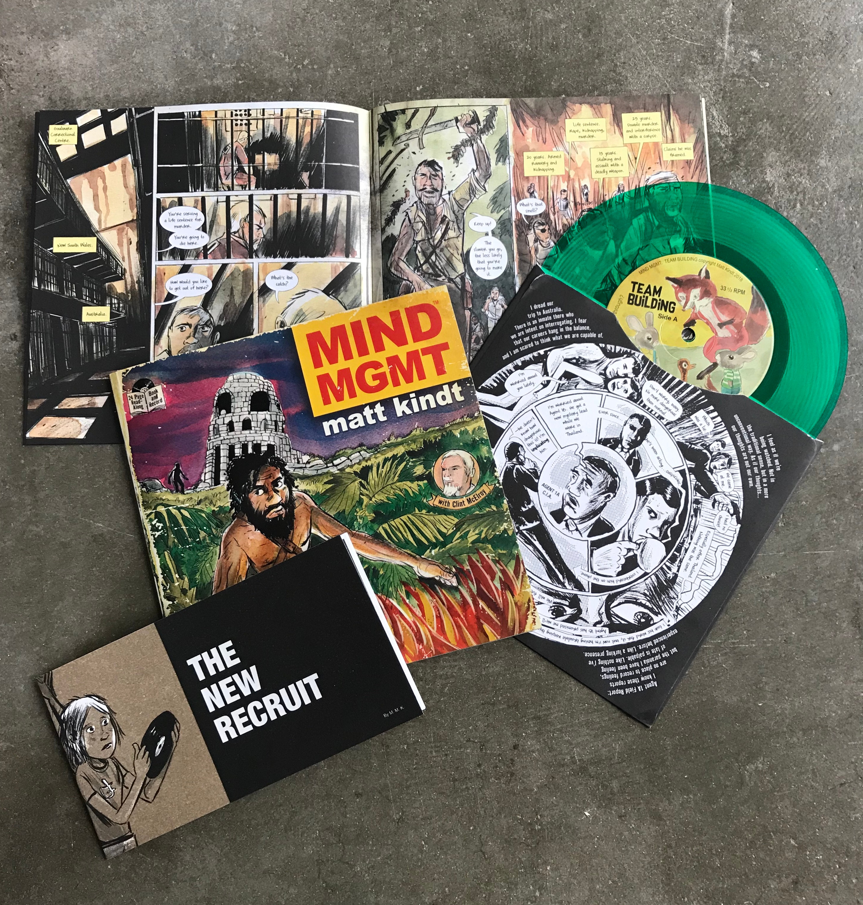 Mind Mgmt Read Along Book Record The New Recruit Mini Comic Mattkindtoriginalart